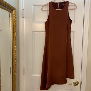 Banana Republic satin midi asymmetrical dress